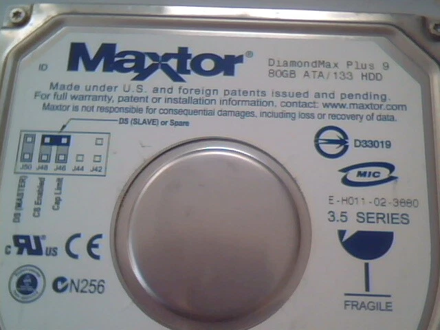 Hard Disk Drive IDE Maxtor DiamondMax Plus 9 YAR41BW0 F4FYA - image 2