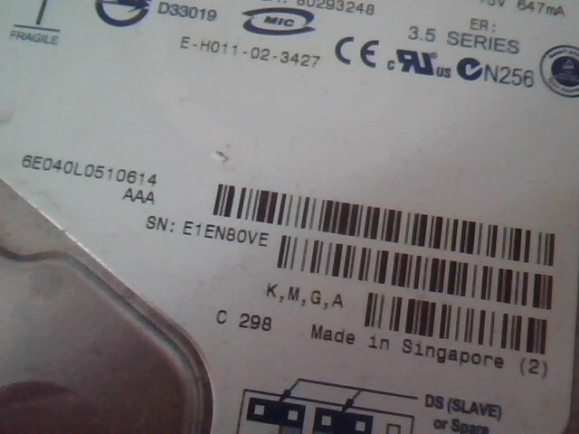 Hard Drive IDE Disk Maxtor DiamondMax Plus 8 NAR61590 80293248 40GB - image 3
