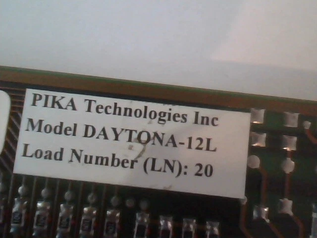 PIKA Daytona-12L Model L12 ISA Card PIK-086-00068 LN:20 - image 4