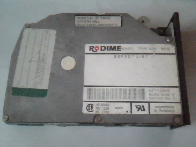 Hard Drive SCSI Disk Rodime RO652 02B 62171000 50240