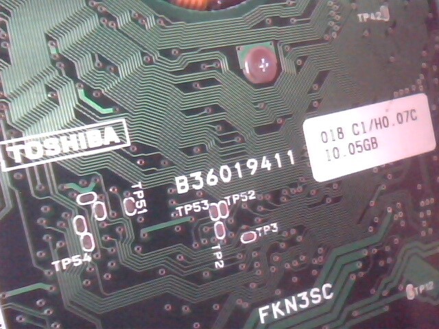 2.5 in Hard Drive IDE IBM Toshiba MK1011GAV HDD2932 OU9 - image 3