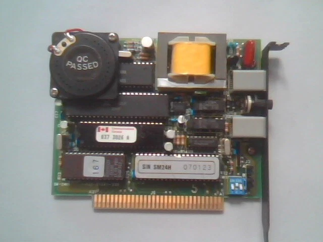 SM-24HN Modem Card Vintage ISA GVC 1-532-01241-302 8-bit ISA 2402CP SM24H