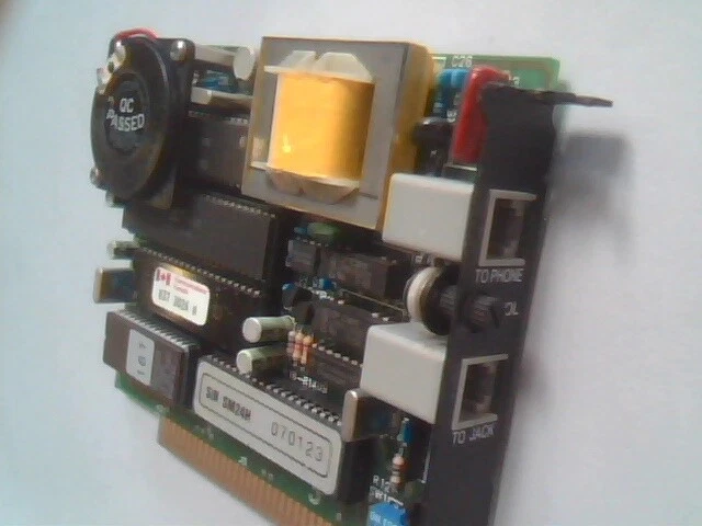 SM-24HN Modem Card Vintage ISA GVC 1-532-01241-302 8-bit ISA 2402CP SM24H - image 5