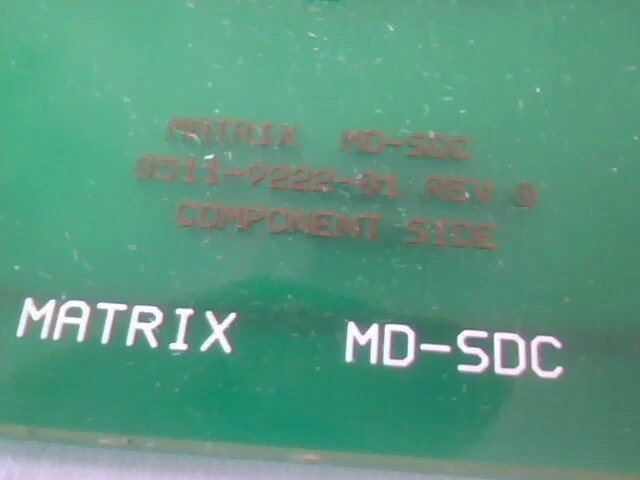 VME Card Matrix SDC2-J-M R.B MD-SDC 8511-9222-01 Rev:0 - image 2