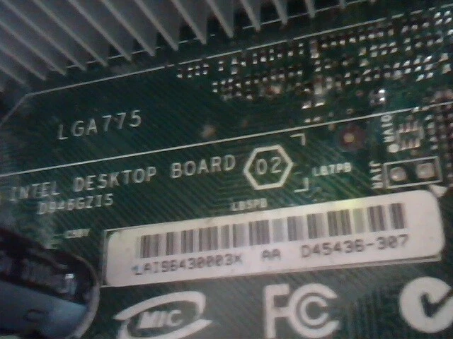 Motherboard Pentium D Intel Desktop Board D45436-307 D946GZIS 2.8GHz - image 2