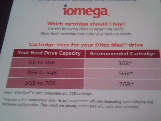 IOmega DittoMax Ditto Max Cartridge 7GB bulk lot 5 NEW - image 5