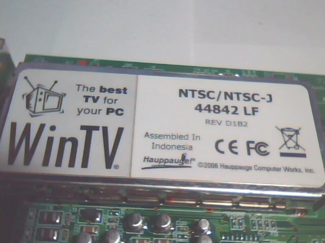 Hauppauge WinTV NTSC-3 44842 LF PCI Video Capture Card - image 2