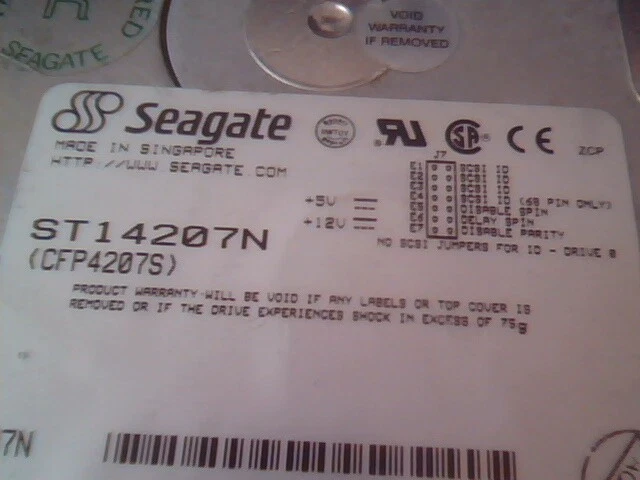 Hard Disk Drive SCSI Seagate ST14207N CFP4207S 9E8001 9819-3 - image 2