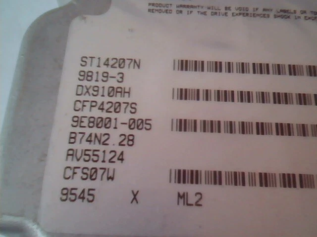 Hard Disk Drive SCSI Seagate ST14207N CFP4207S 9E8001 9819-3 - image 3