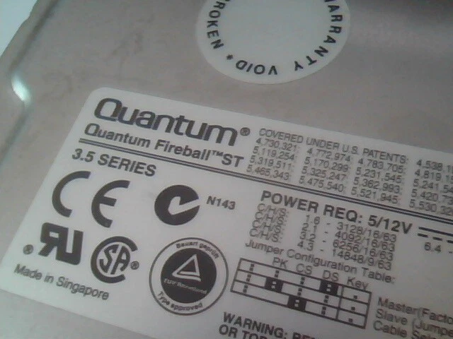 Hard Drive IDE Disk Quantum Fireball ST ST32A011 3.2AT 02-C - image 2
