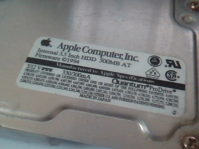 Hard Drive IDE Disk Quantum ProDrive MV50A02H 540AT 655-0232 03-J A060A - image 2