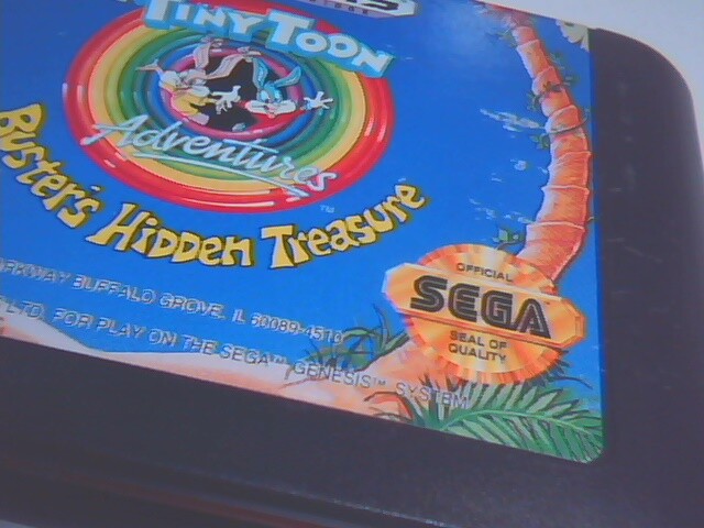 Tiny Toon Adventures Buster's Hidden Treasure Genesis game cartridge — image 3