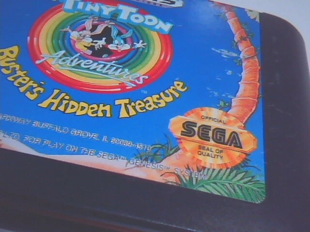 Tiny Toon Adventures Buster's Hidden Treasure Genesis game cartridge - image 3