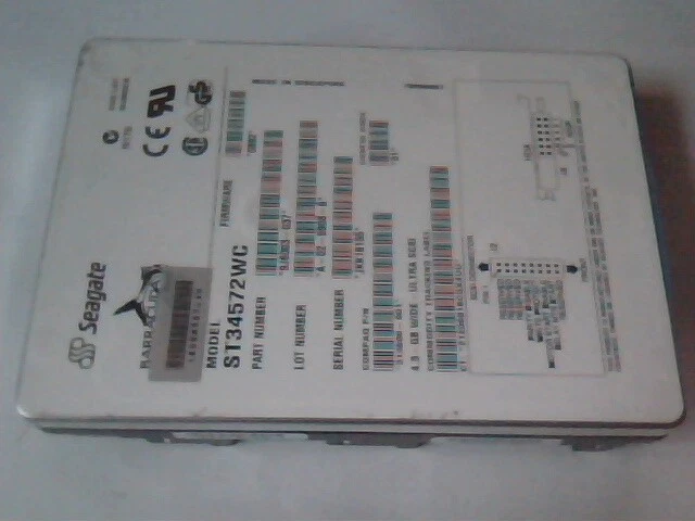 Hard Drive SCSI Disk Seagate Barracuda ST34572WC 9J6003 A-02-9908-6