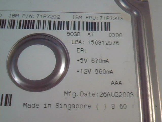 Hard Disk Drive SATA Maxtor 71P7292 E-H011-02-3880 156312576 Diamondmax Plus 9 - image 4