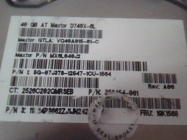 3.5 Hard Drive IDE Disk Maxtor D740X-6L MX6L040J2 40 GB - image 3