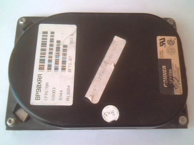 Hard Disk Drive IDE Conner CFA170A GSQ03 A13224 6FT1.67