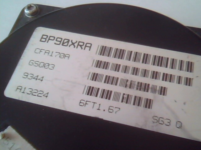 Hard Disk Drive IDE Conner CFA170A GSQ03 A13224 6FT1.67 - image 2