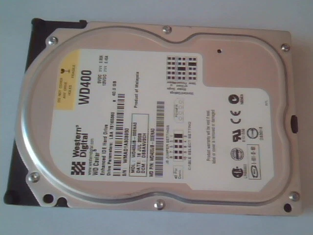 Hard Drive IDE Western Digital Caviar WD400JB-00ENA0 DSBANV2CH 40GB