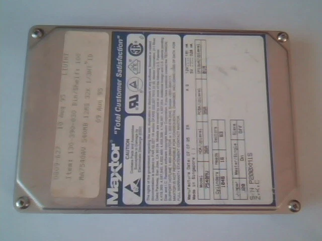 Hard Disk Drive IDE Maxtor 7540AV MA7540AV 36A 35A 540MB