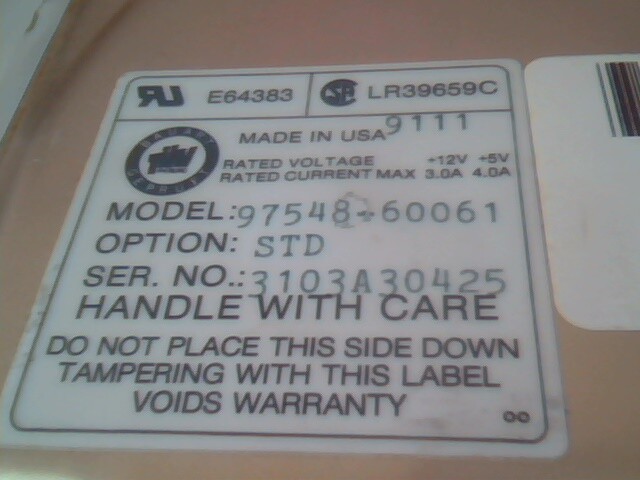 Hard Disk Drive IDE HP C3028UM 97548-60061 Rev A C2260-60030 - image 3