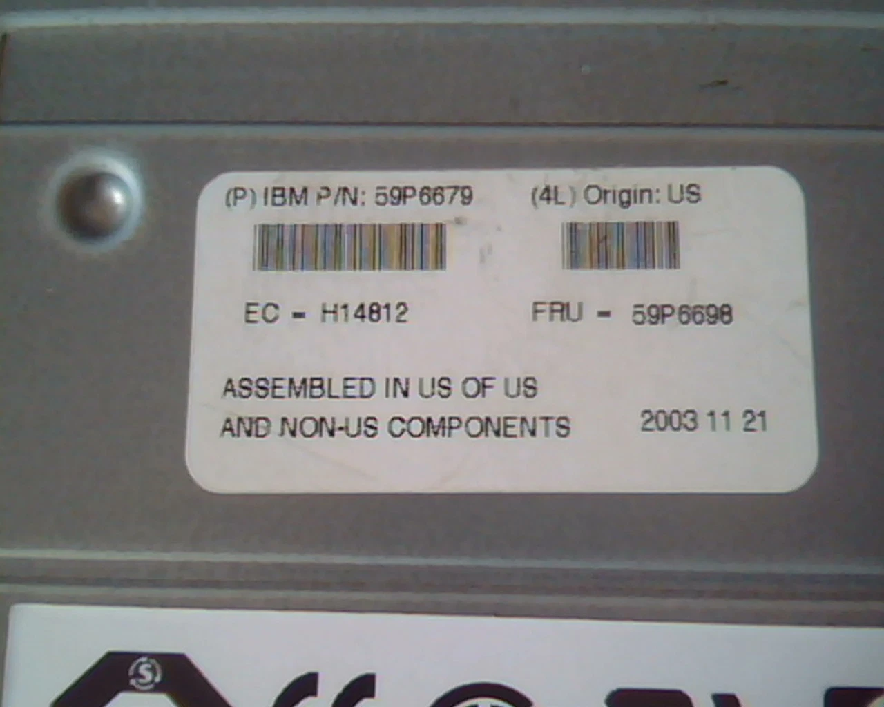 IBM 59P6679 ULTRIUM1 Ultrium SCSI Tape Drive Overland 973332-101 HP C7369-00830 - image 4
