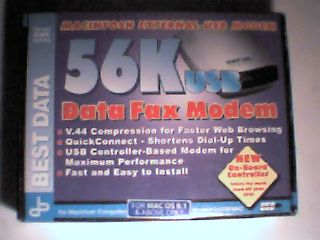 Best Data Smart One USB 56K External Modem for Mac Macintosh 56USBPMAC V.92 V.44