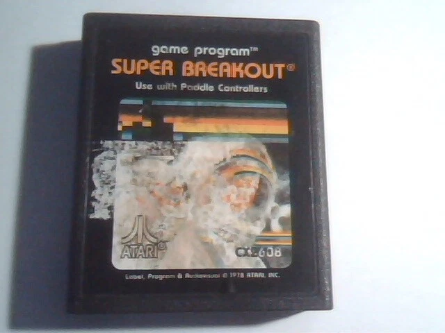 Super Breakout CX2608 1978 Game Cartridge ATARI