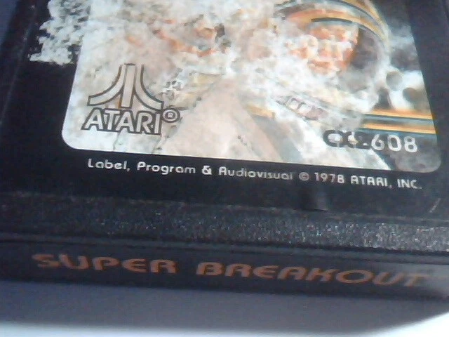 Super Breakout CX2608 1978 Game Cartridge ATARI - image 3
