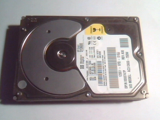 Hard Drive Disk IDE Western Digital Expert 313600 AC313600-75DW 26712000 Rev.A00