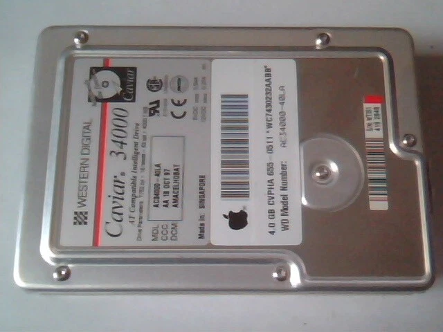 Hard Drive IDE Disk Western Digital Caviar AC34000-40LA AMACELHOBAT 4.0GB