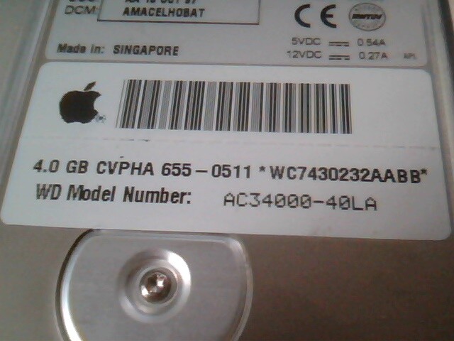 Hard Drive IDE Disk Western Digital Caviar AC34000-40LA AMACELHOBAT 4.0GB - image 3
