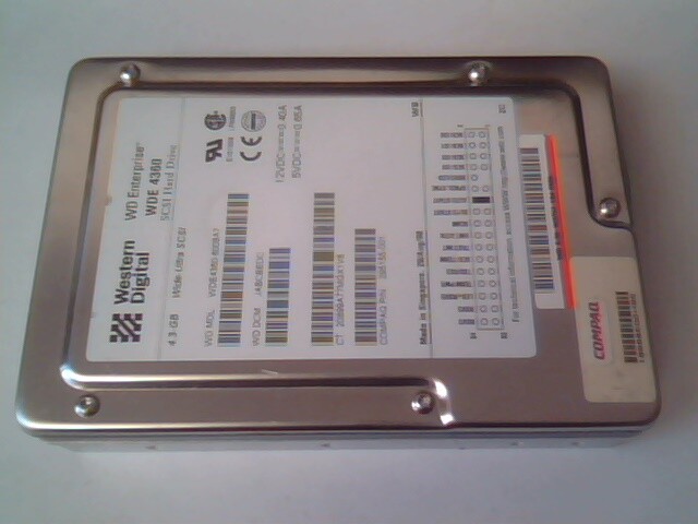 Hard Drive SCSI Disk Western Digital WDE 4360 WDE4360-6008A7 JABCBEDC Enterprise