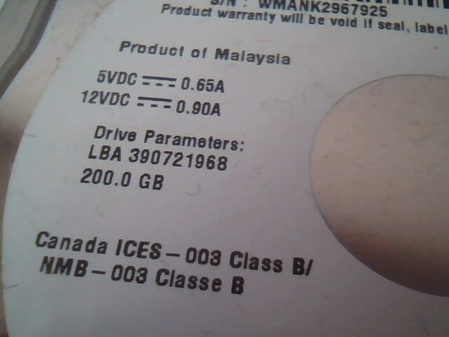 Hard Drive Disk IDE Western Digital Caviar SE WD2000JB WD2000JB-00REA0 390721968 - image 3
