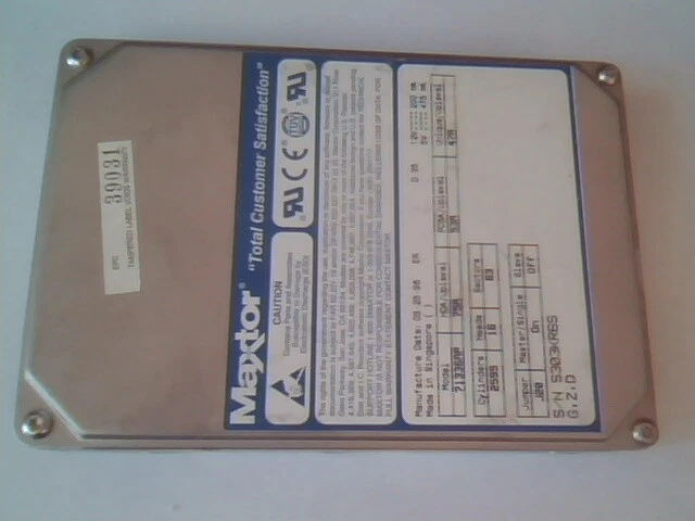Hard Drive Disk IDE Maxtor 71336AP 75A 53A 47A 2595 85293K