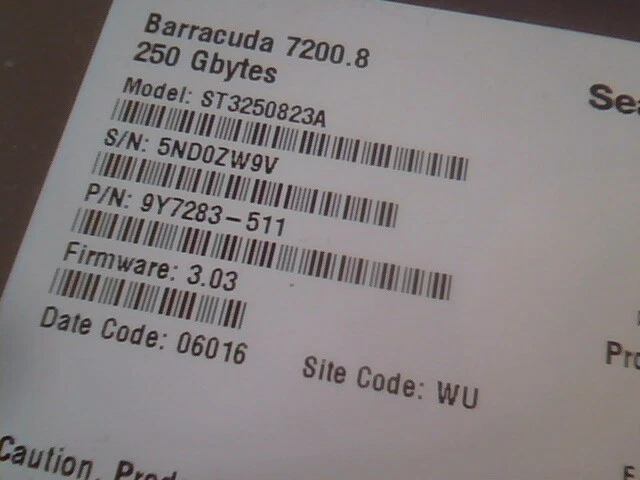 Hard Drive Disk IDE Seagate Barracuda ST3250823A 9Y7283-511 7200.8 250GB - image 2