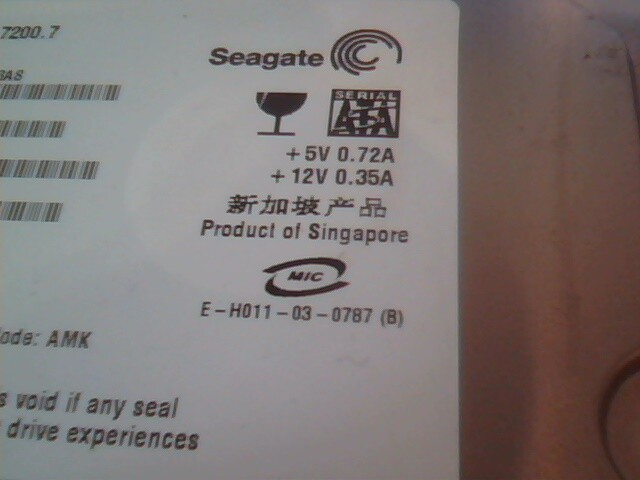 Hard Drive SATA Seagate Barracuda 7200.7 ST380013AS 9W2812-004 100275523 80GB - image 3