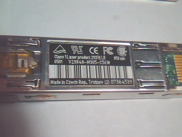 (8) Infineon 2G 2Gb SFP GBIC Transceiver V23848-M305-C56W Tri-Rate Lot of 8 pcs - image 2