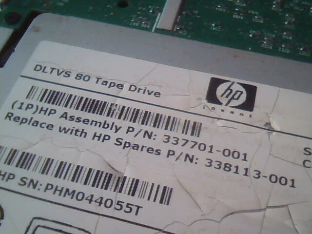 HP DLT VS 80 40/80 SCSI Tape Drive 337701-001 338113-001 EOD011 LYG7 Internal - image 6