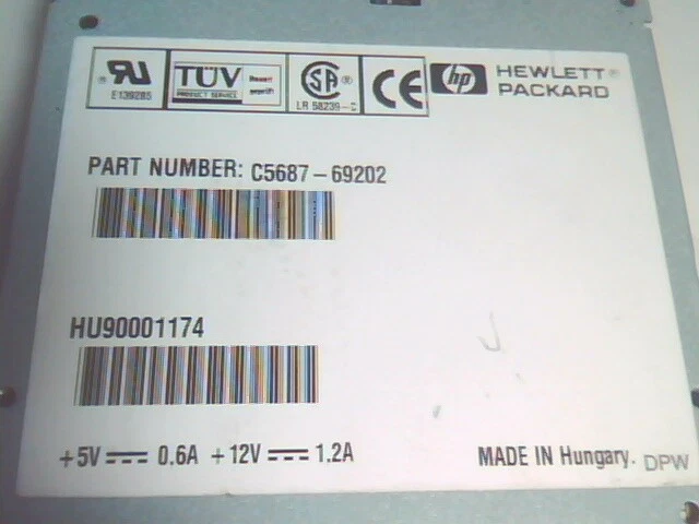 SCSI DAT Tape Drive HP C5687-69202 DDS4 40GB LVD/SE - image 3