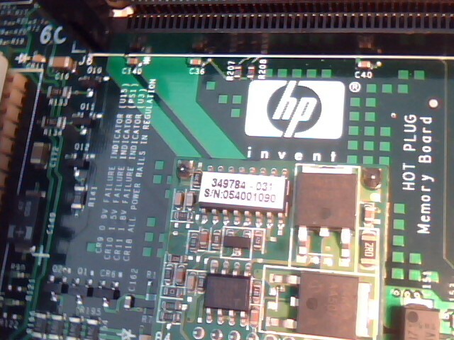 HP Proliant ML570 G3 memory board 368160-001 with 4GB RAM - image 4