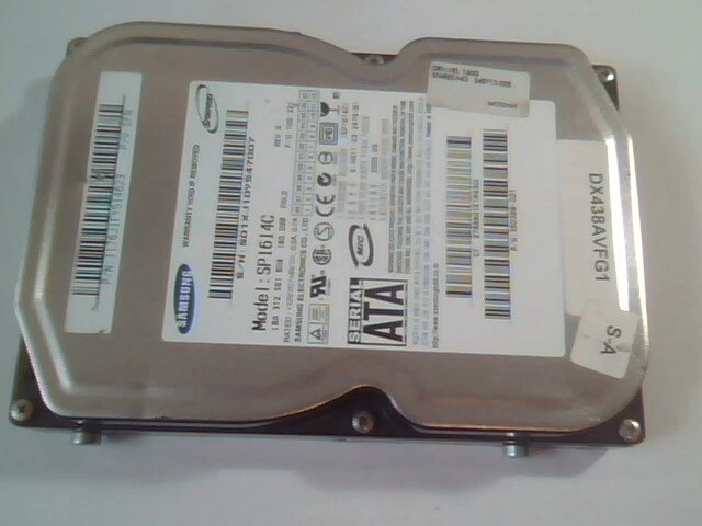 Hard Disk Drive SATA Samsung Spinpoint SP1614C 1176J1FY514623 350389-001 Rev A