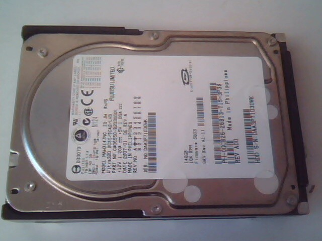 Hard Disk Drive SCSI Fujitsu Limited LVD/SE MAW3147NC CA06550-B20300DL 146GB