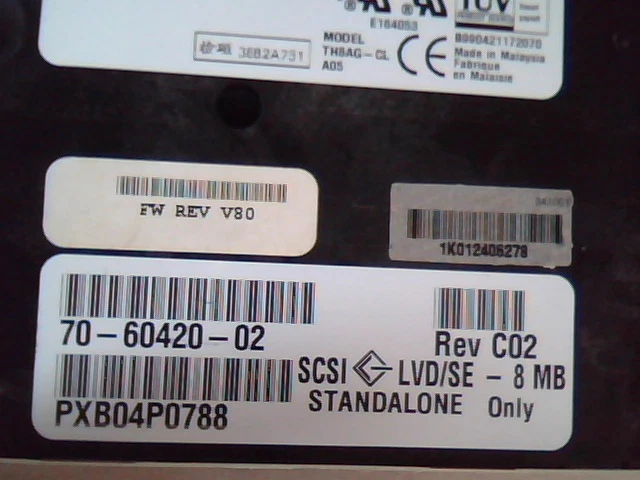DLT Tape Drive Compaq 40/80 GB TH8AG-CL 70-60420-02 SCSI LVD/SE C02 A05 - image 2