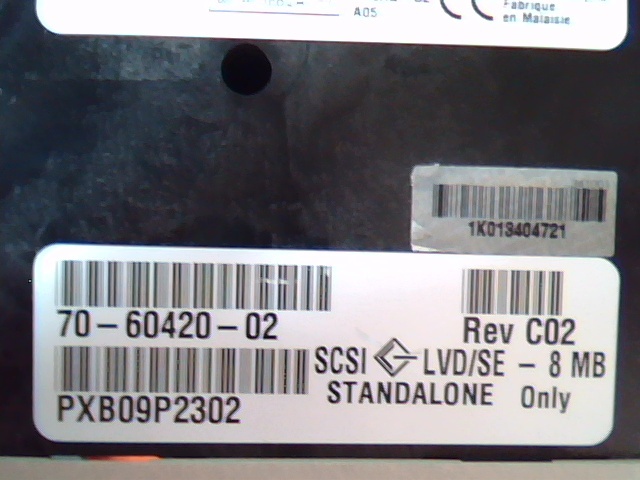 DLT Tape Drive Compaq 40/80 GB TH8AG-CL 70-60420-02 SCSI LVD/SE C02 A05 - image 4
