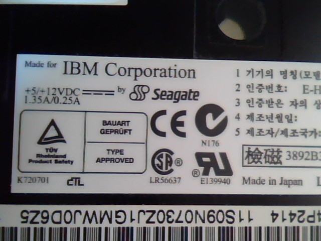 SCSI DAT Tape Drive Seagate IBM STD2401LW TC4200-123 E-H026-00-4395 24P2414 - image 2