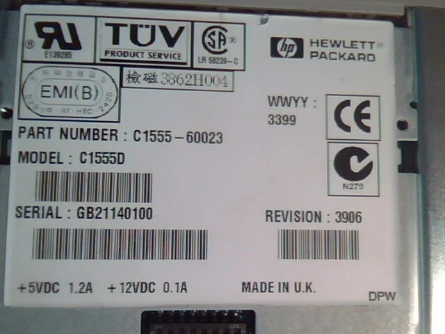 SCSI DAT Tape Drive HP Invent Surestore Dat 24 C1555 C1555D DDS3 various models - image 7