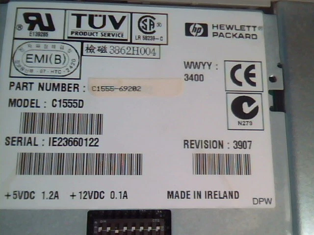 SCSI DAT Tape Drive HP Invent Surestore Dat 24 C1555 C1555D DDS3 various models - image 8