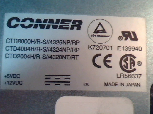 SCSI DAT Tape Drive Conner 370-2176-02 4mm DDS-2 - image 3