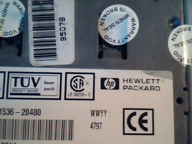 SCSI DAT Tape Drive HP C1536-20480 3614 TS177473 14274-201 E13985 67121 - image 3